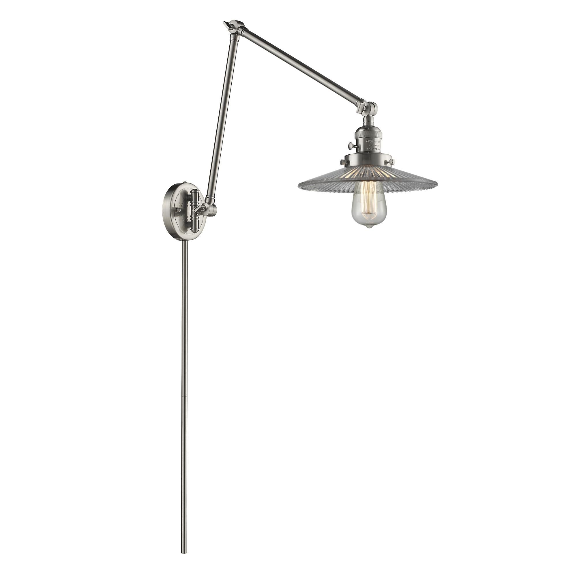 Bruno Marashlian Halophane Wall Swing Lamp by Innovations Lighting